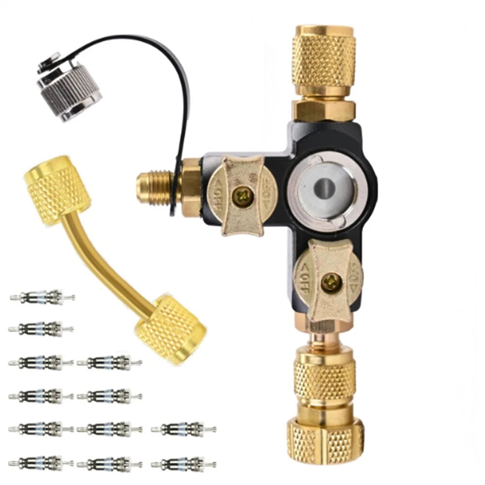 1/4 Inch Valve Core Removal Tool with Sight Glass for HVAC System Repair