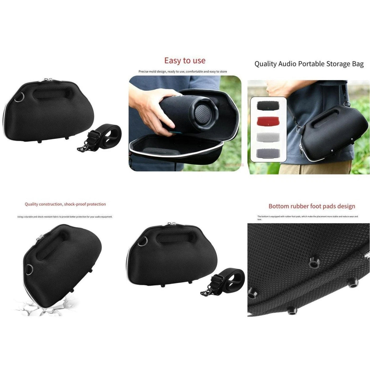Storage Box for JBL Charge6 Speaker (Drop Resistant, Pressure Resistant)