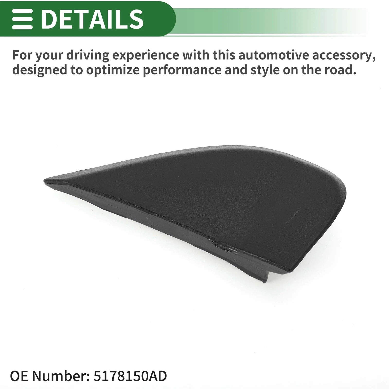 Front Right Side Pillar Corner Triangle Trim for Dodge Journey (2009–2020)
