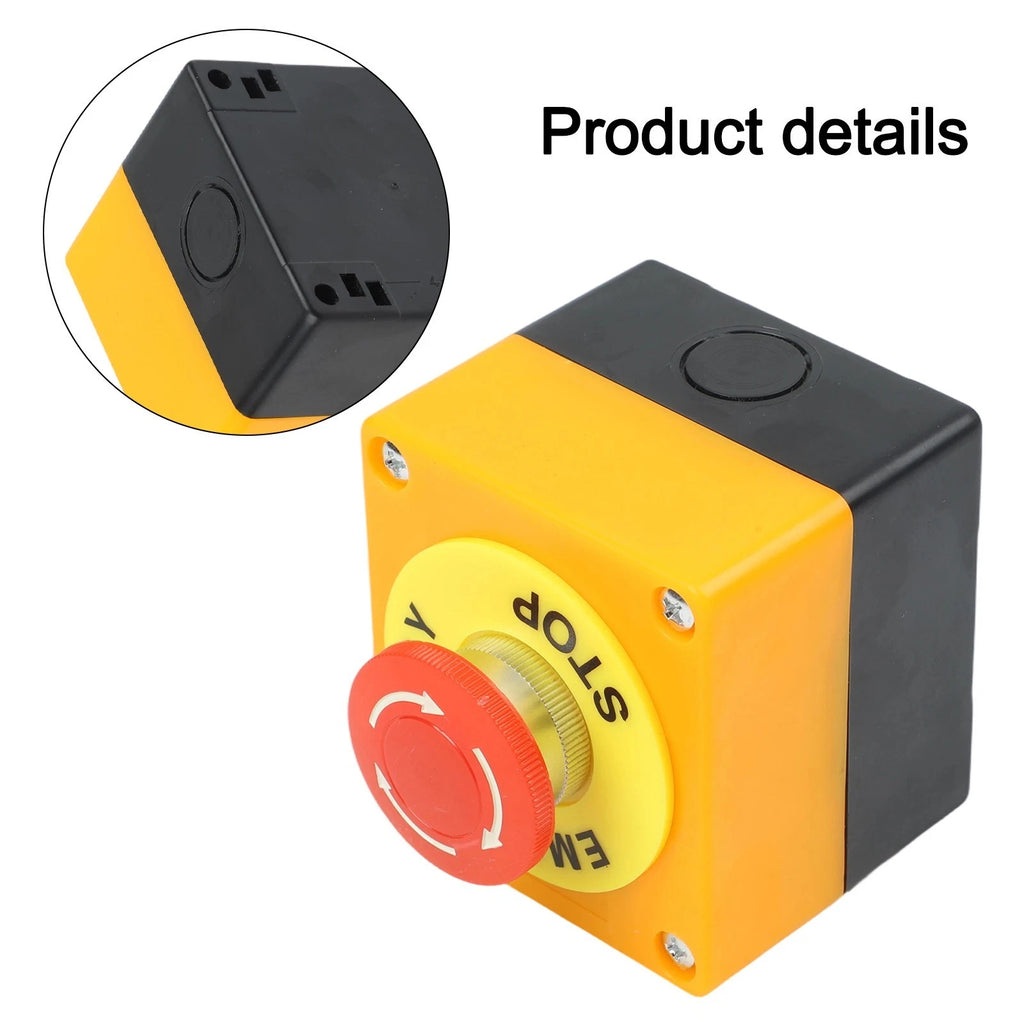 Stop Button Switch Box LAY7 11ZS for Industrial Machine Panel (Waterproof)