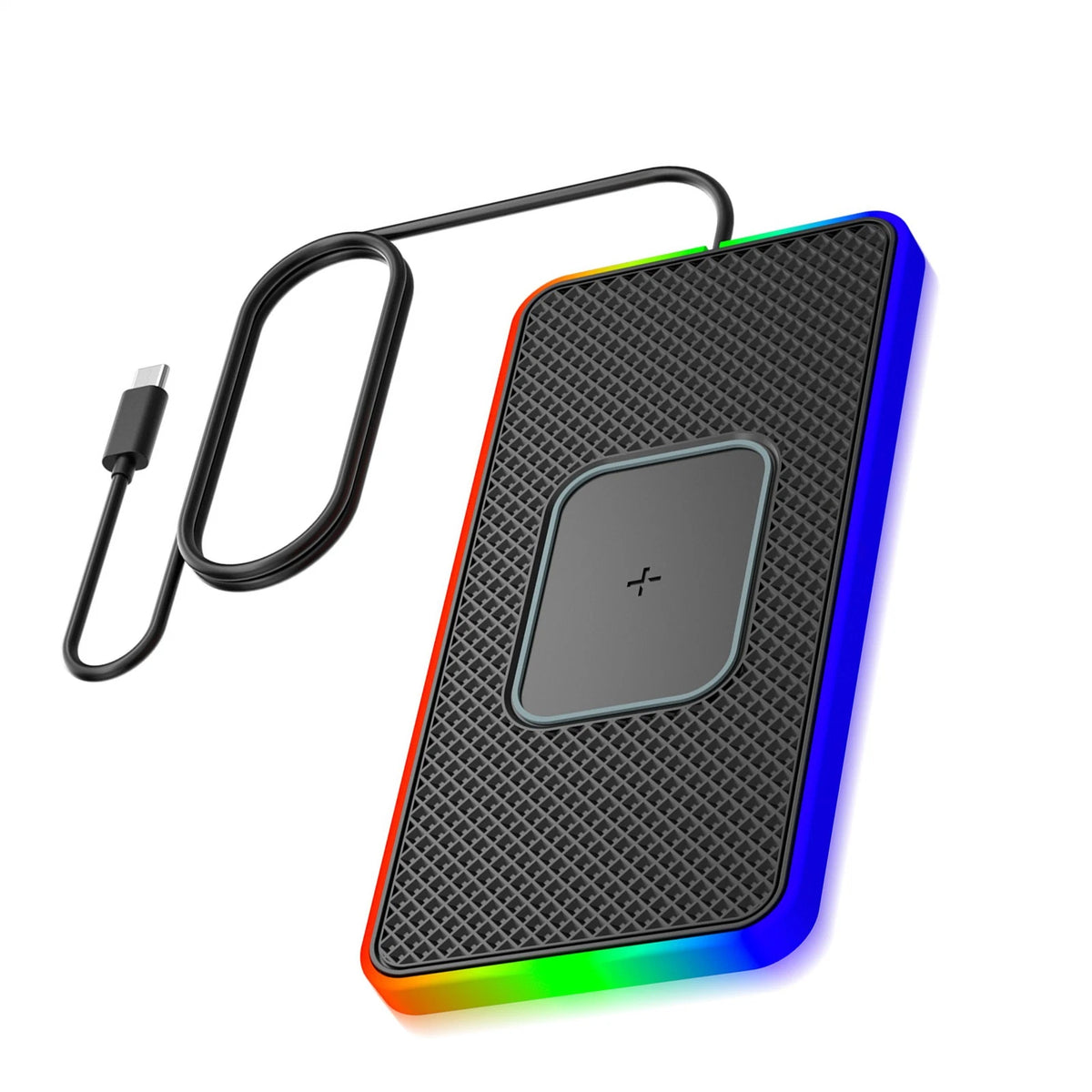 Type-C RGB Silicone Non Slip Wireless Phone Charger Fast Charging Station