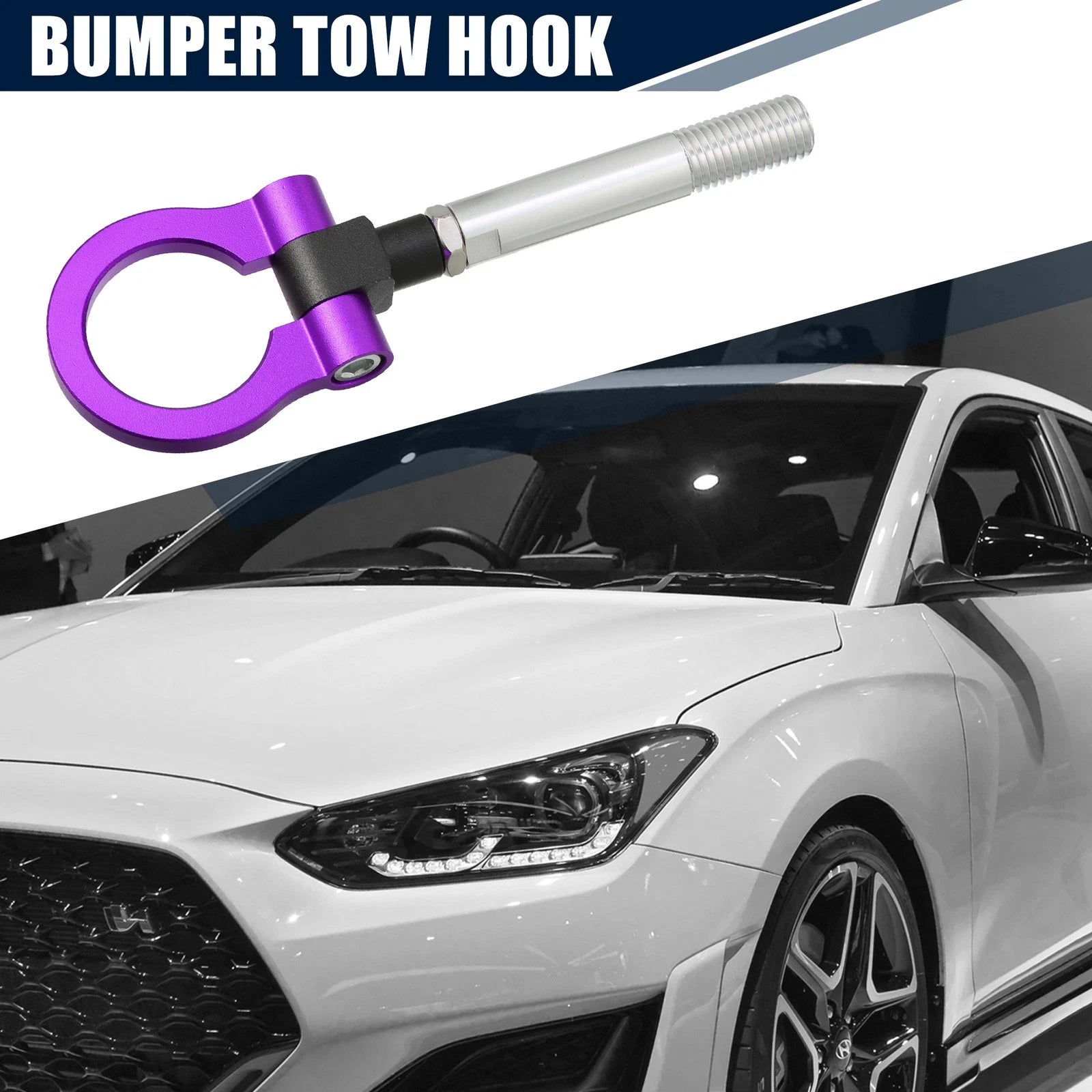 Bumper Tow Hook Screw Front Rear for Hyundai Veloster (2012–2017)
