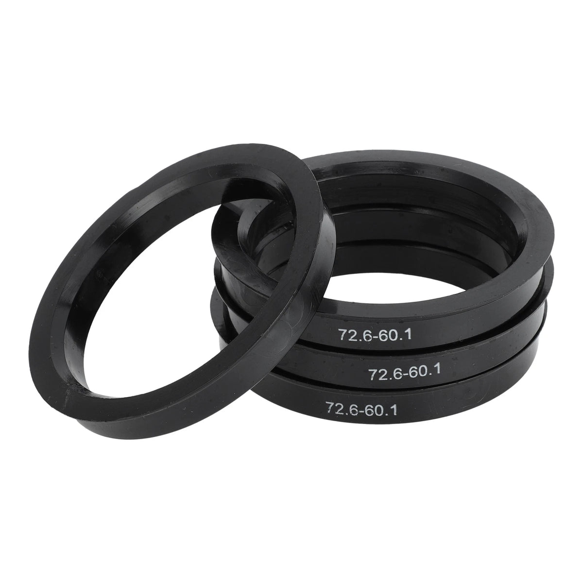 Set of 4 Hub Centric Rings 60.1mm ID 72.6mm OD for Car Wheel