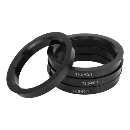 Set of 4 Hub Centric Rings 60.1mm ID 72.6mm OD for Car Wheel