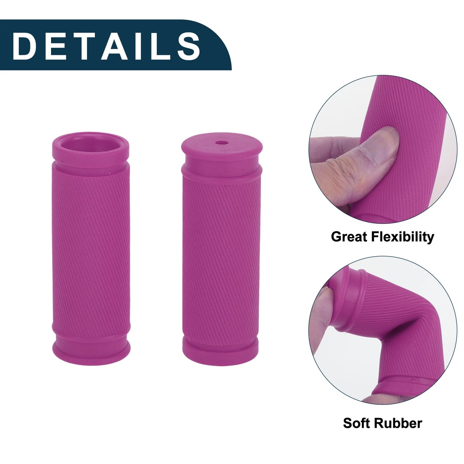 Bike Handlebar Grip Cover 85mm Soft MTB End Grips Protector for 1 Pair