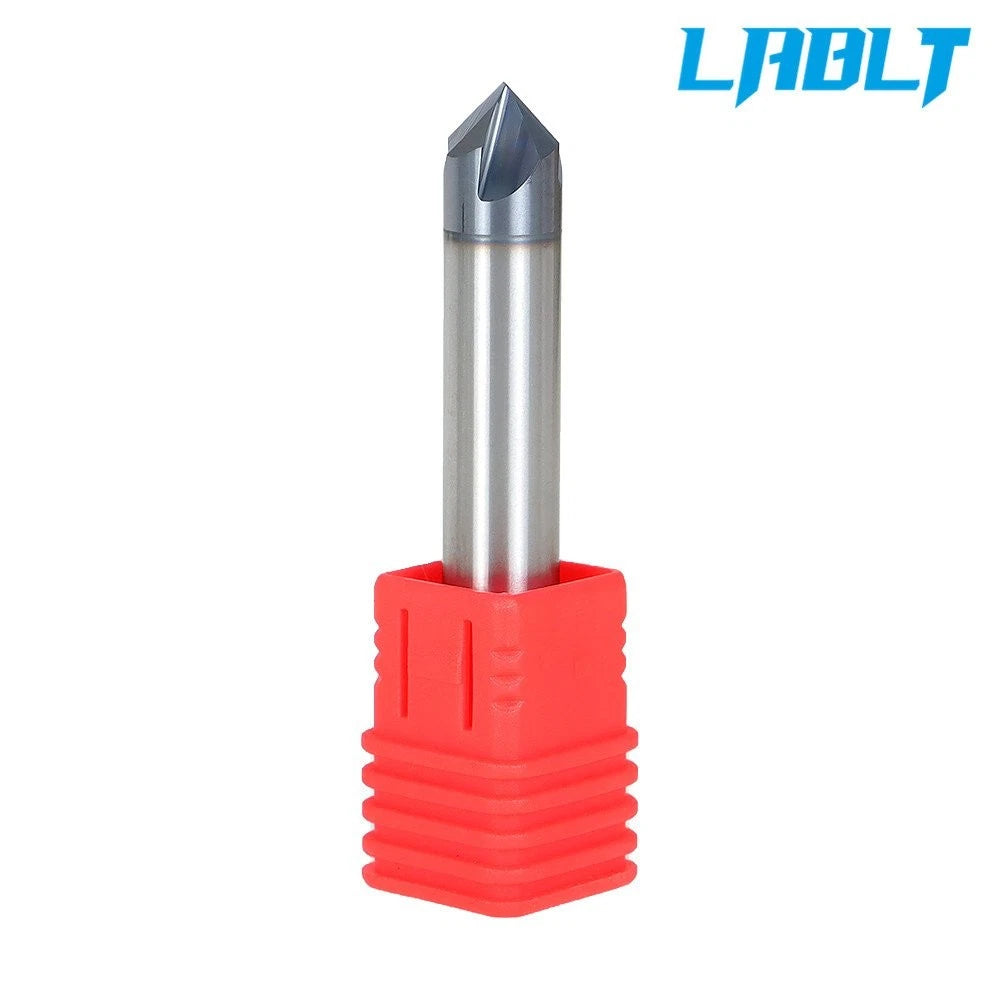 3/8" 4 Flute 90 Degree Double End Carbide Chamfer Mill (LABLT)