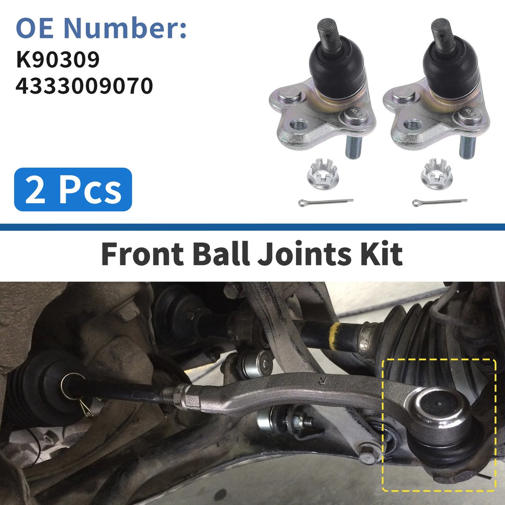 2 Pcs Front Lower Ball Joints Replacement for Toyota Corolla (1996–2002)