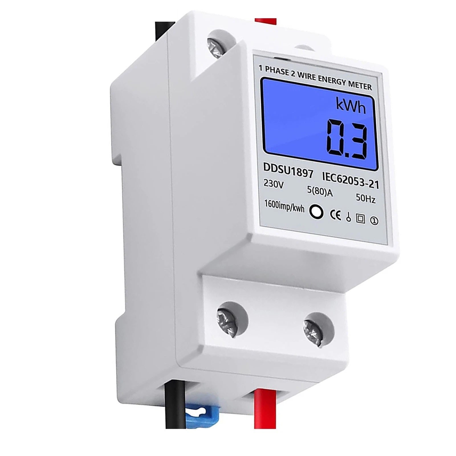 Energy Meter for DIN Rail (0-80A 230V)