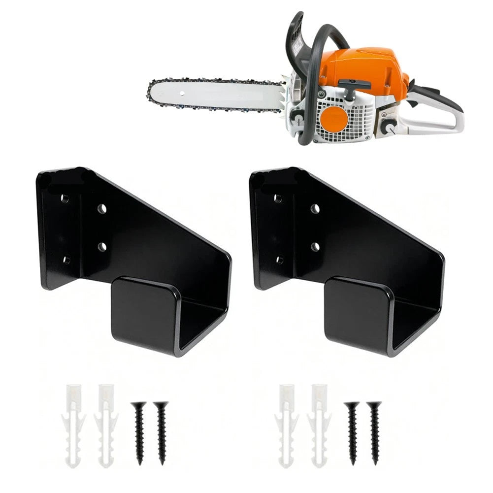 Metal Chainsaw Wall Mount Rack for Safe Storage
