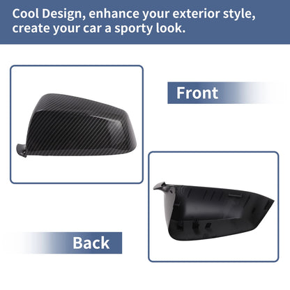 Set of 2 Rearview Mirror Cover Caps for BMW 5 Series E60 E61 (2008–2010)