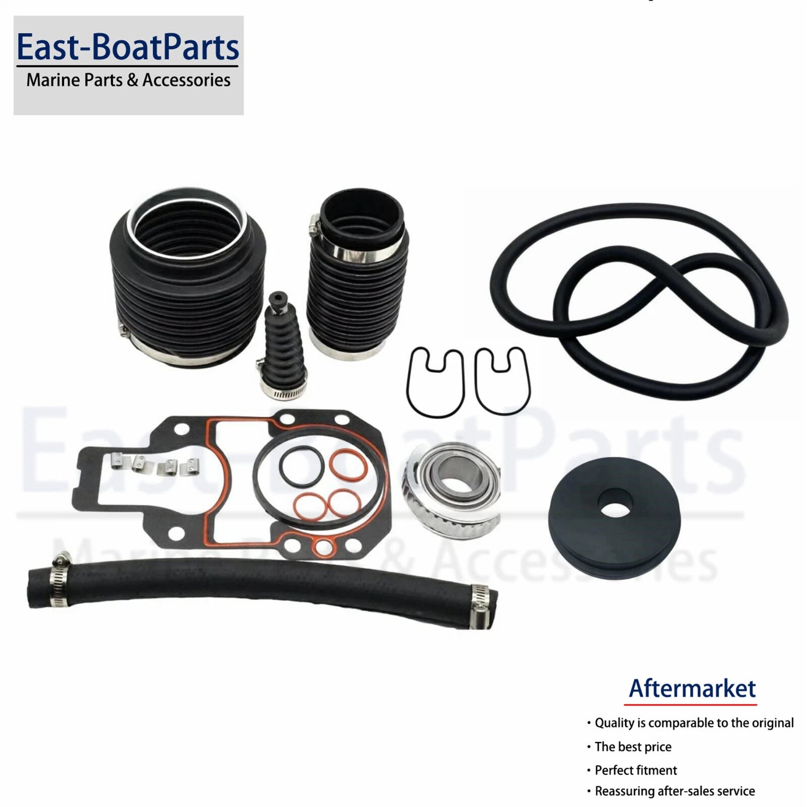 Transom Bellows Repair Reseal Kit for MerCruiser Alpha 1 Gen 2 (30-803099T1, 43713)