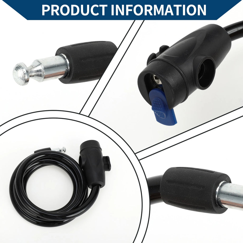Bike Lock with Key Heavy Duty Cable Lock for Universal Bicycle (Any Model)