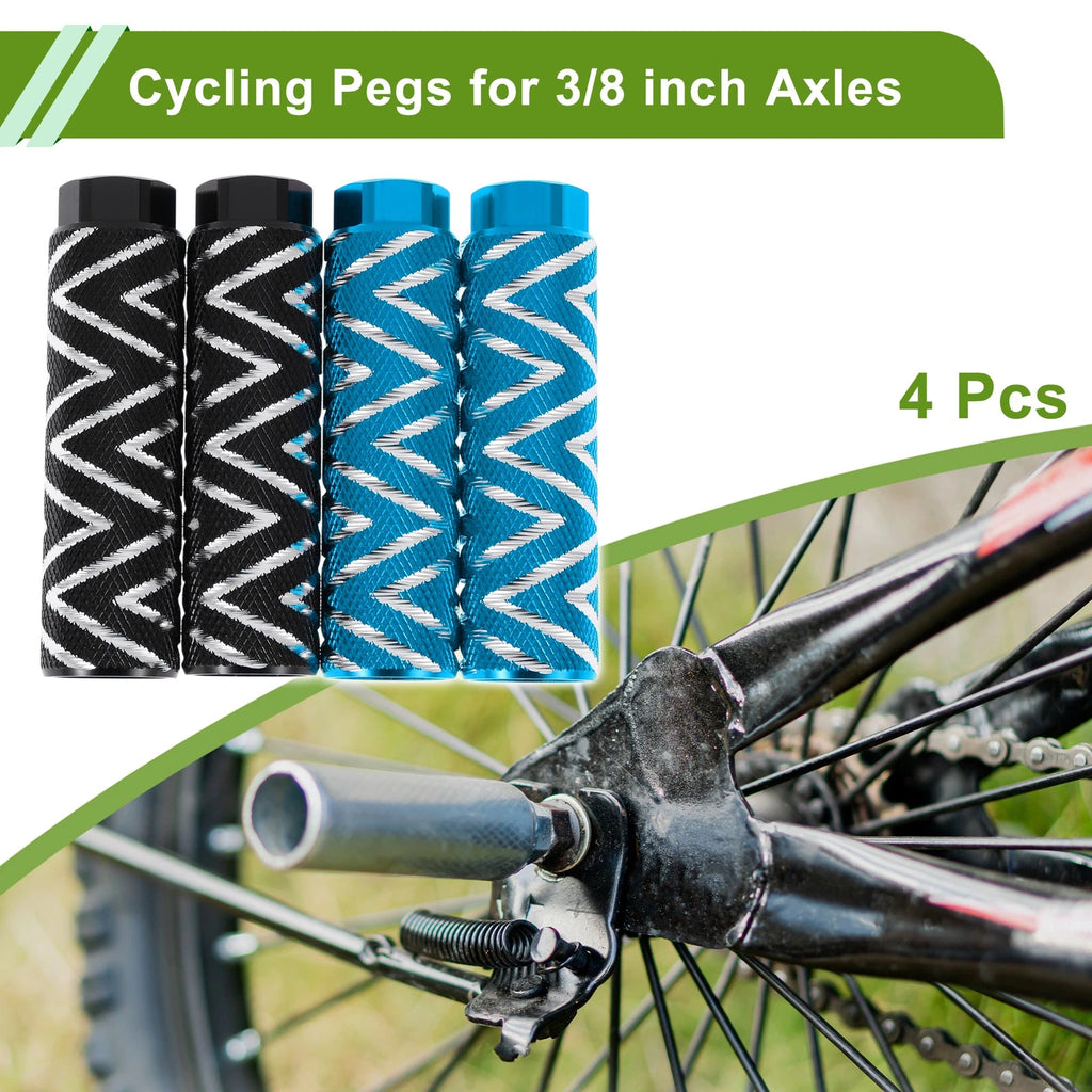 Bike Pegs Set 100mm Wave Texture Replacement for Universal (All Models)