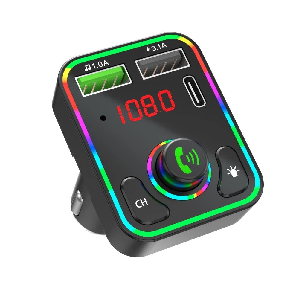 2X USB Car Charger Bluetooth FM Transmitter Radio MP3 Player (12-24V)