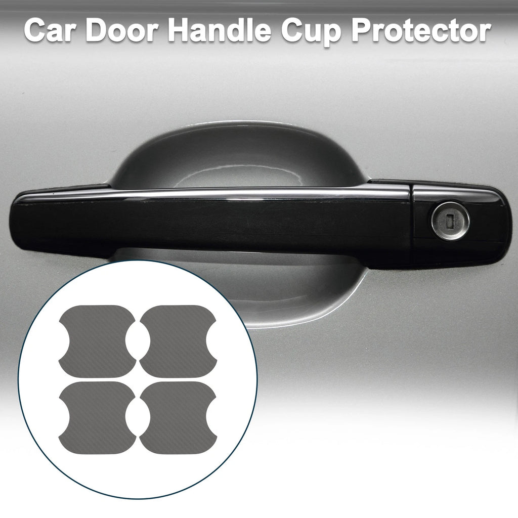 Car Door Handle Scratch Protector for Universal Vehicles (91x93mm, Gray)
