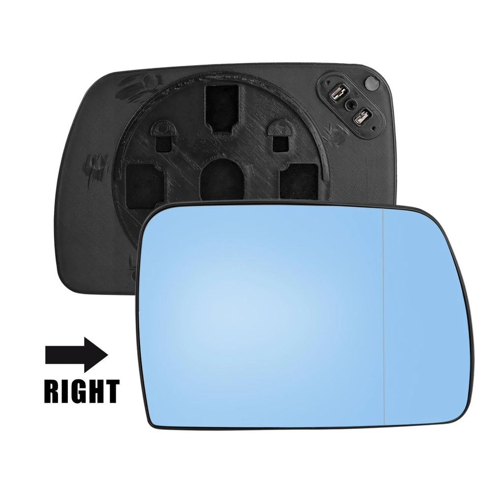 Right Heated Mirror Glass with Backing Plate for BMW X5 E53 (2000–2006)