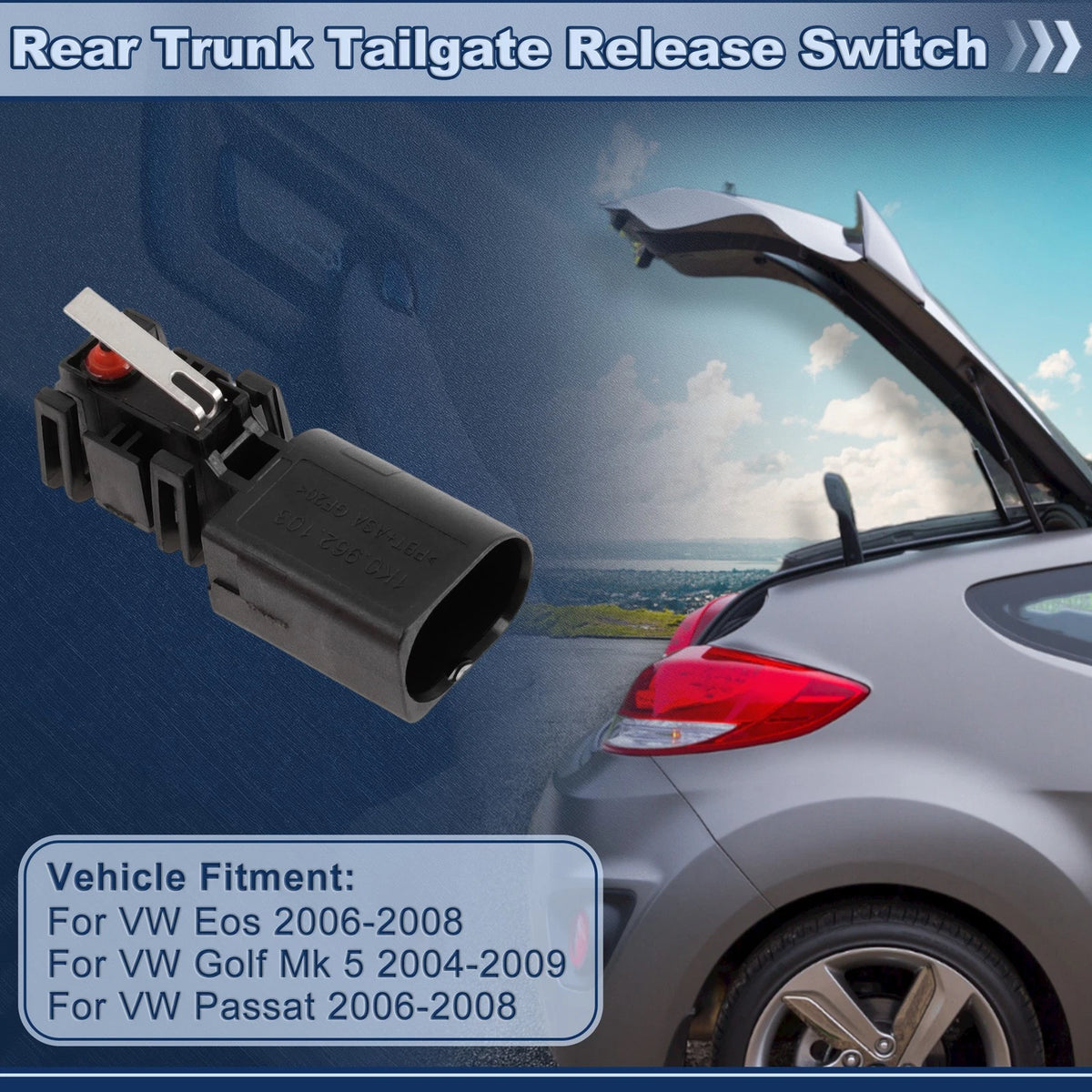 Tailgate Trunk Release Switch for VW Eos (2006–2008) 1K0962103