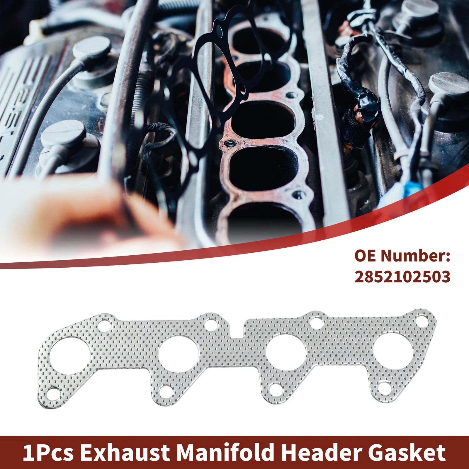 Exhaust Manifold Header Gasket Replacement for Hyundai Amica Atoz (1998–2007)