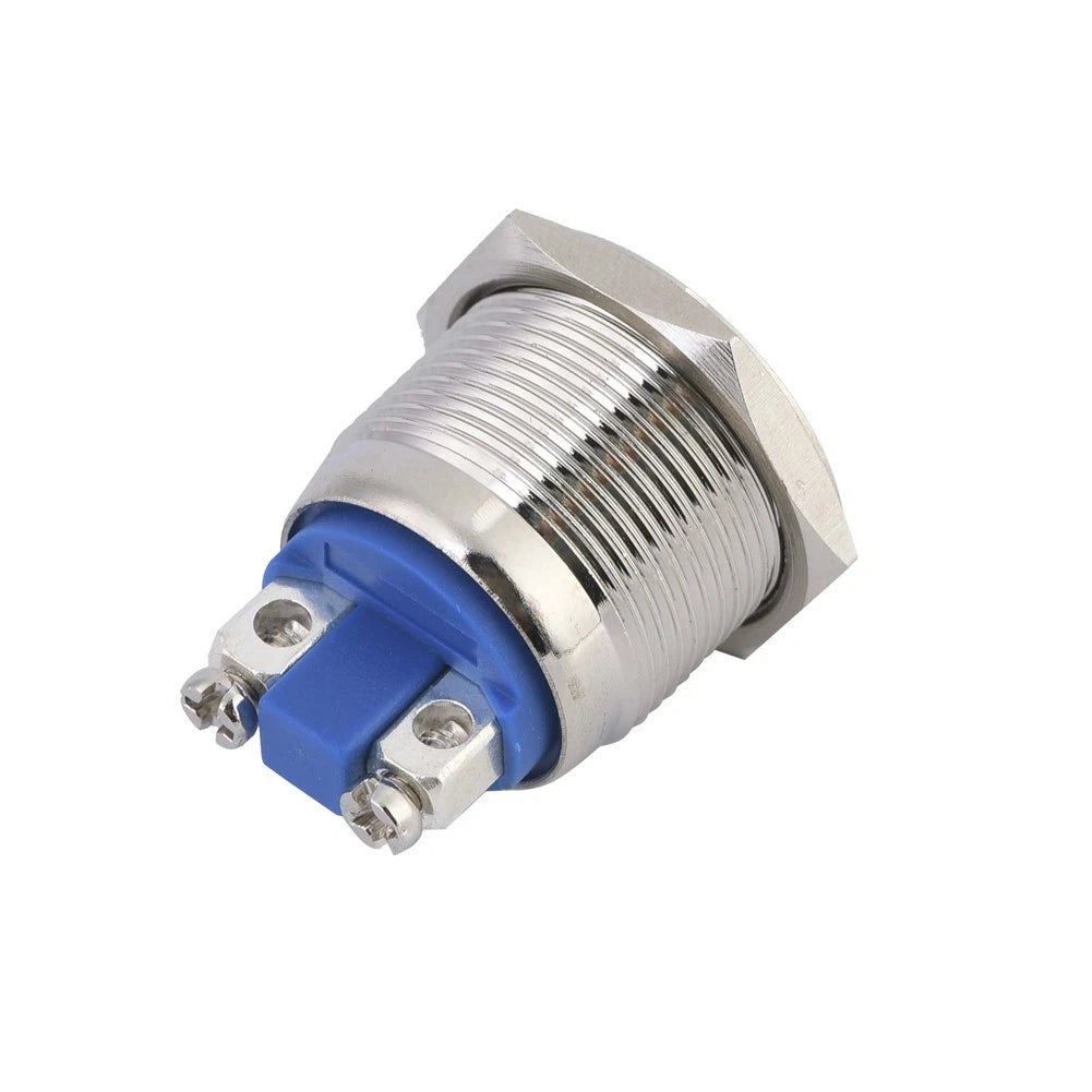 Momentary Switch for Automotive Applications - Waterproof Silver Stainless Steel