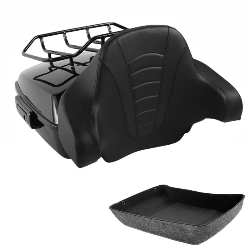 Chopped Trunk Backrest Pad for Harley Touring CVO Road Glide (2014–2026)