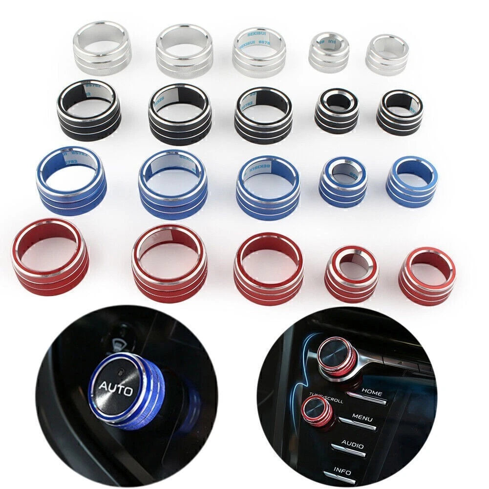 Air Conditioning Audio Button Switch Knob Covers for Toyota Camry (2018)
