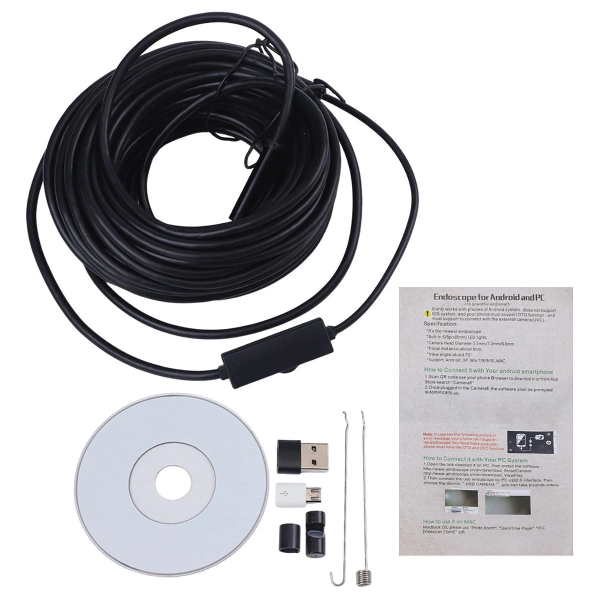6LED Pipe Inspection Camera for Equipment Replacement Tools
