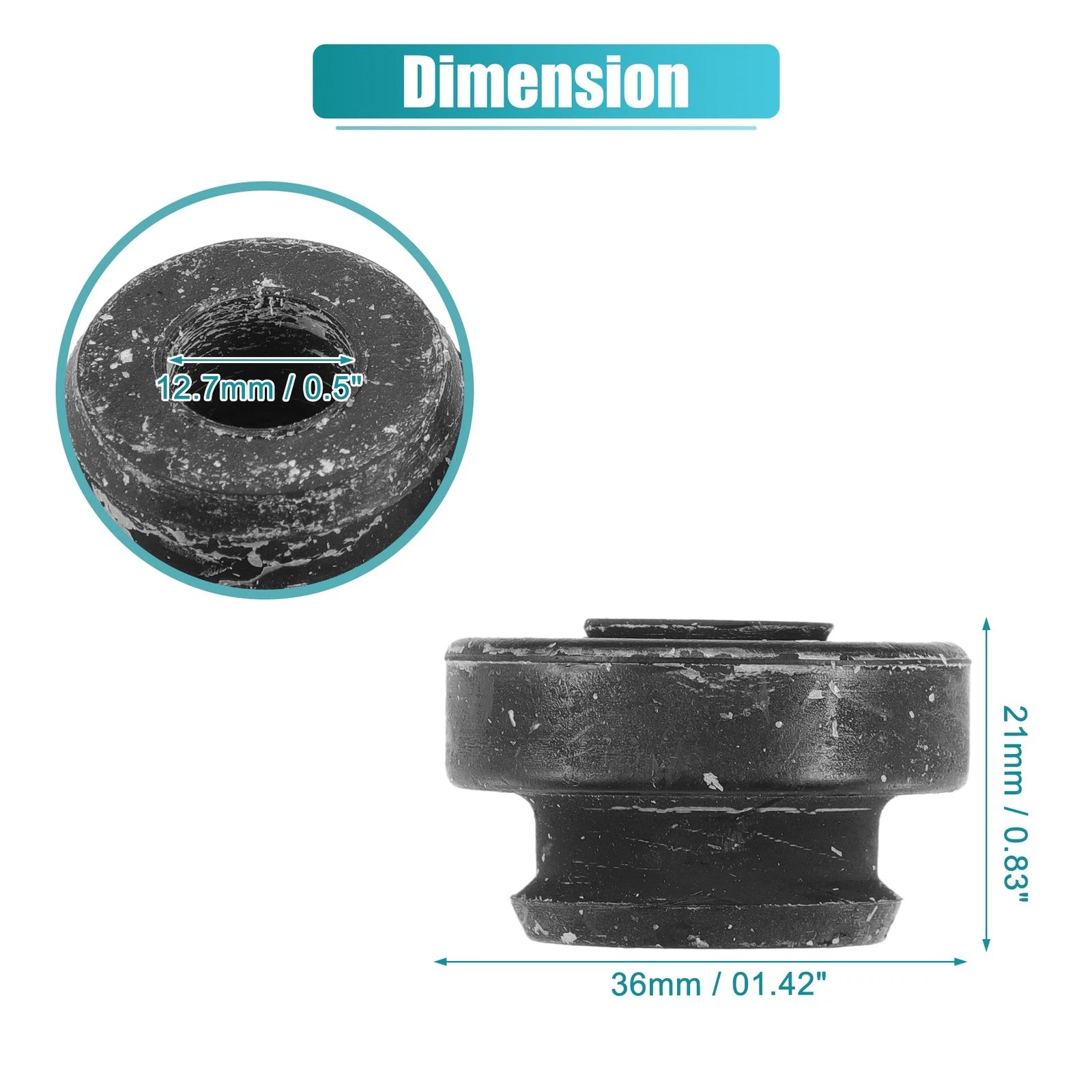 2X Rubber Upper Radiator Mount Insulator for Subaru BRZ (2013–2023)