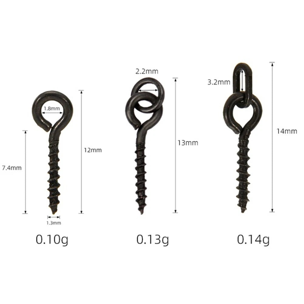 20pcs Bait Screws for Fishing Boilies Accessories Hook Stops Beads