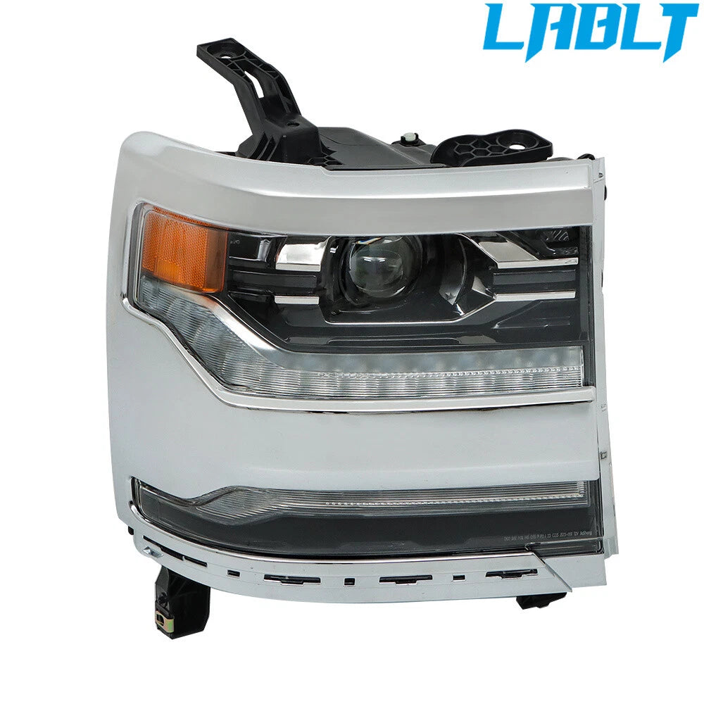 LED Chrome Headlamp for Chevrolet Silverado 1500 (2016–2018)