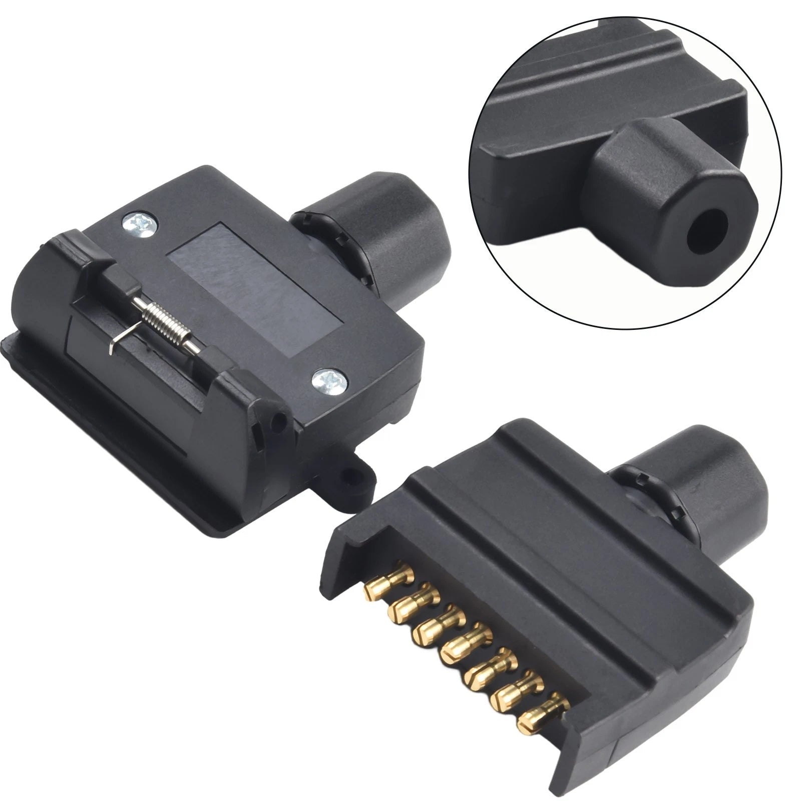 7 Pin Flat Trailer Adaptor for Caravan Boat Connector (Efficient)