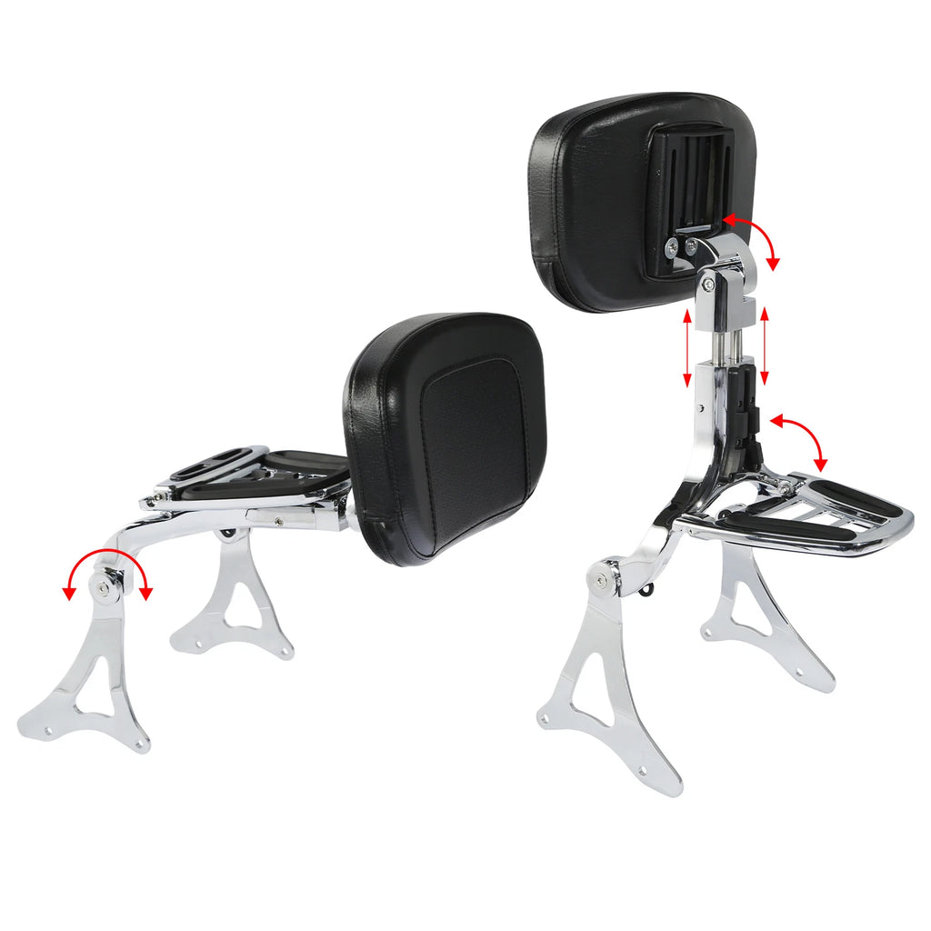 Adjustable Backrest for Harley Street Glide (2014–2024) Chrome