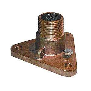 GROCO IBVF-750 3/4" Bronze NPS to NPT Flange Adapter for Marine Applications