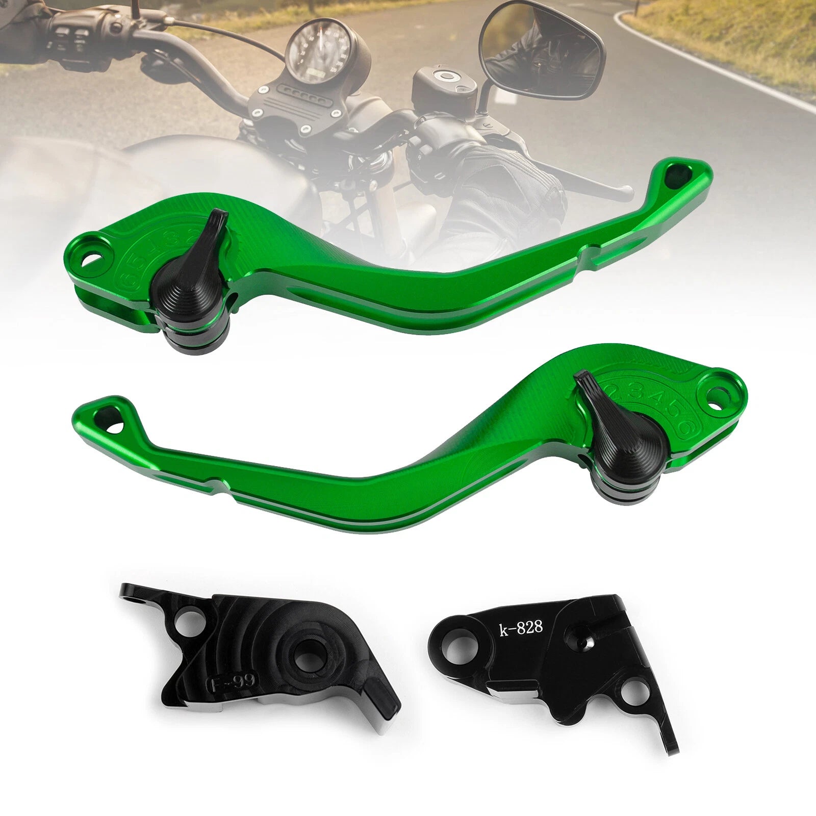 CNC Short Clutch Brake Lever for Kawasaki ZX10R/RR/KRT (2016–2017) T9
