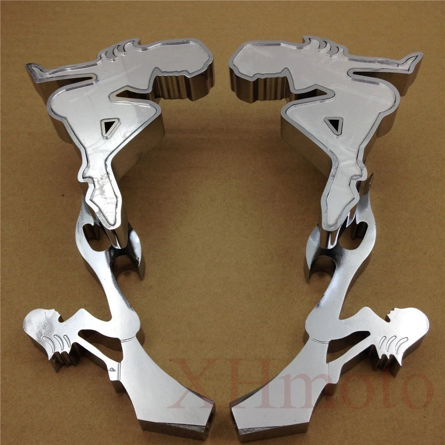 Chrome Custom Hot Momma Mirror for Harley Electra Glide