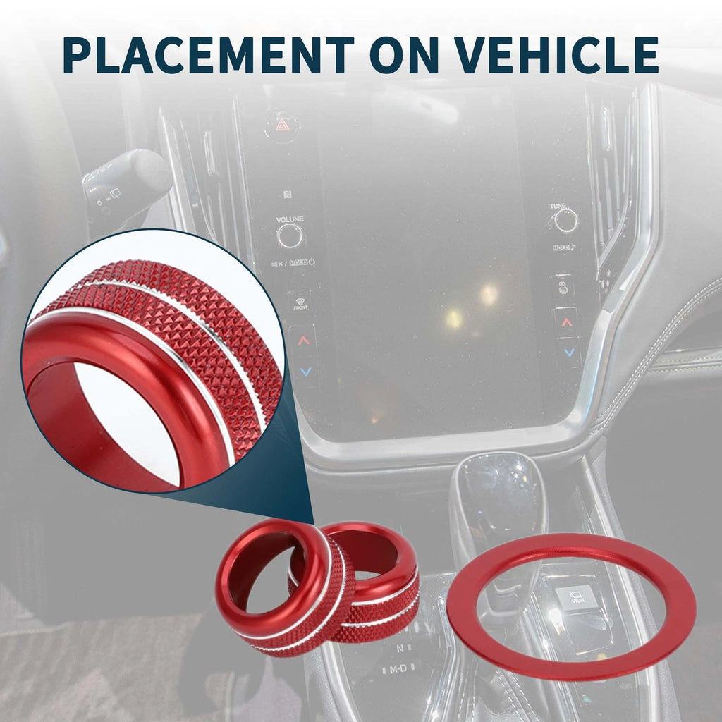 Engine Start Button Knob Cover Ring Media Tune for Subaru WRX (2022–2023)