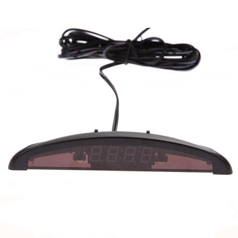 12V Auto Electronic Car Clock Voltmeter Thermometer for Universal Use