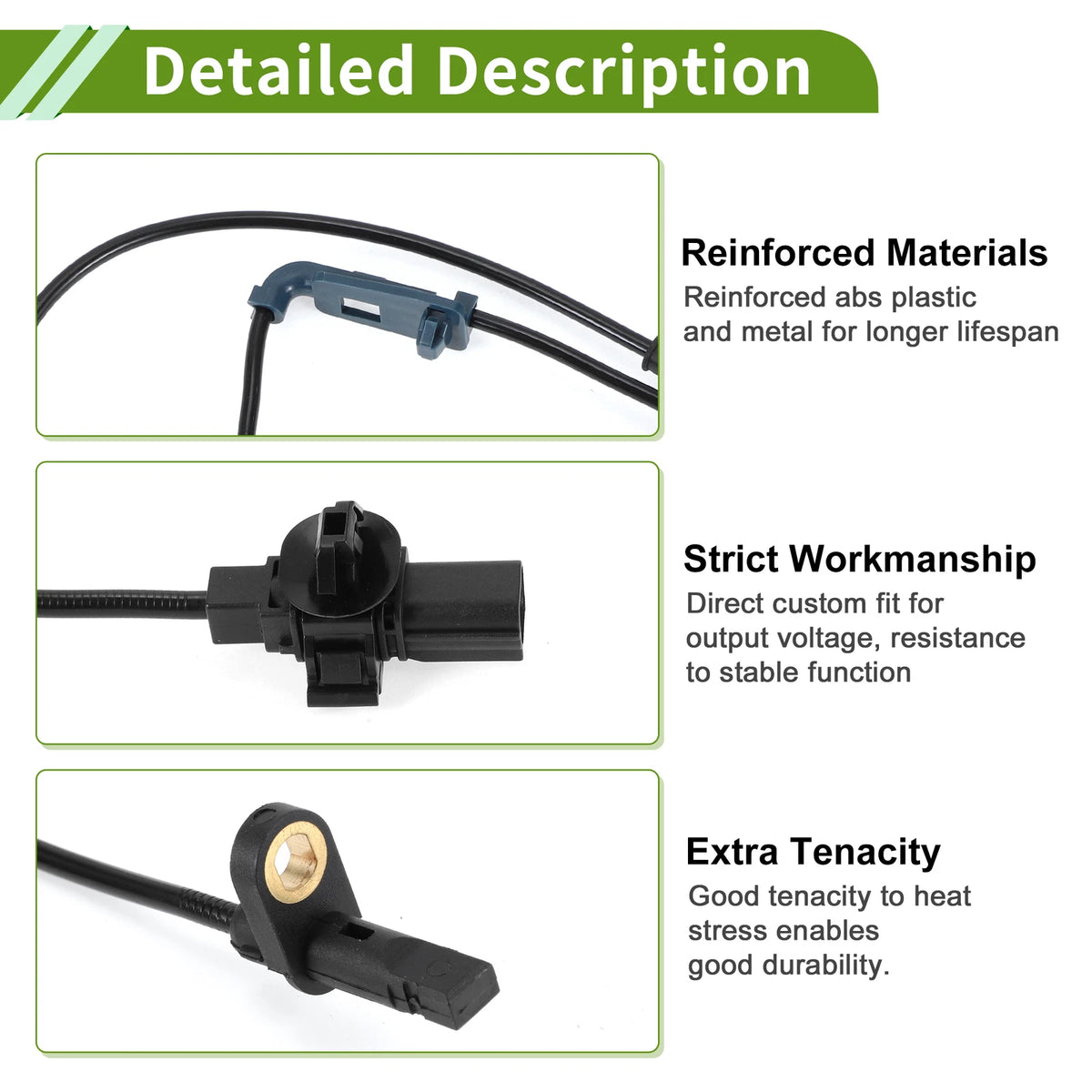 ABS Wheel Speed Sensor No. 57455TX4A01 for Acura RDX (2013–2018) Front Left