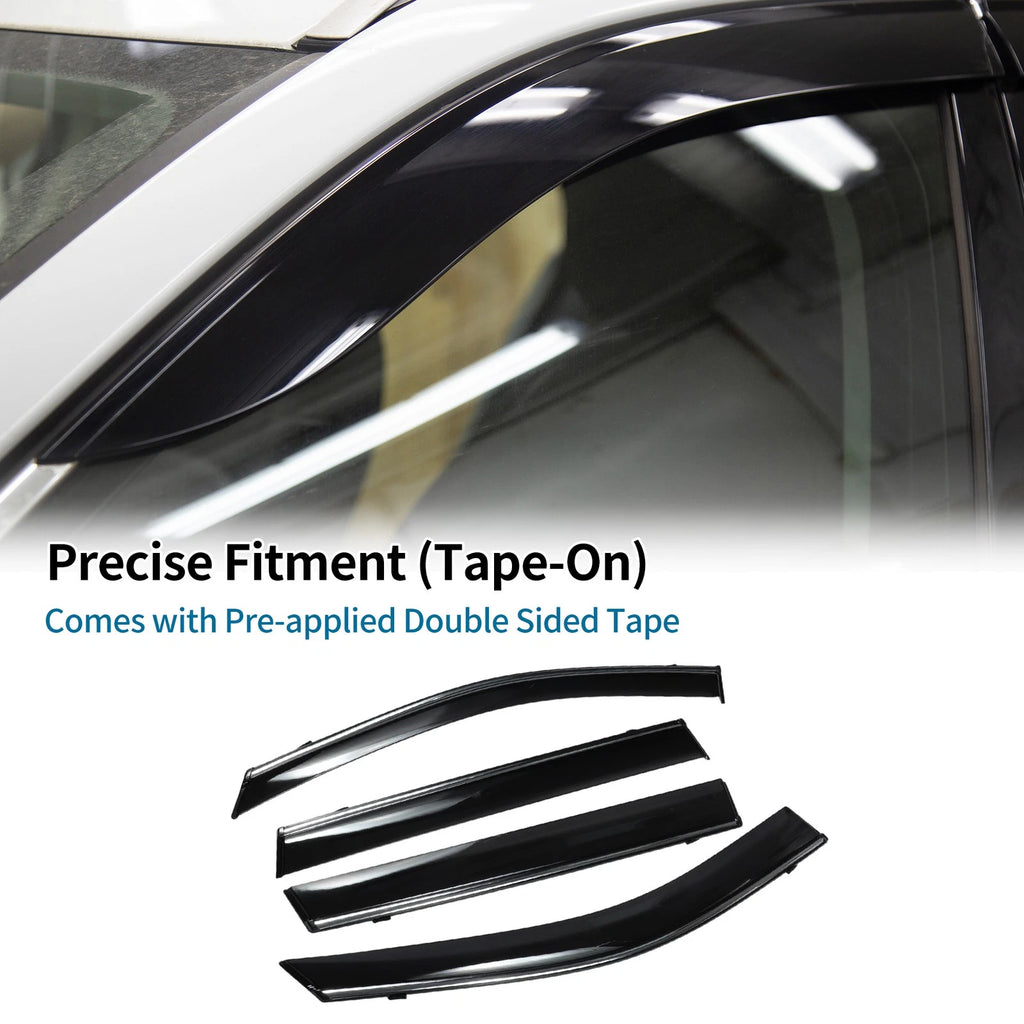 Window Deflectors Side Window Vent Visors Black 1 Set for Toyota RAV4 (2019–2019)