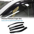 Window Deflectors Side Window Vent Visors Black 1 Set for Toyota RAV4 (2019–2019)