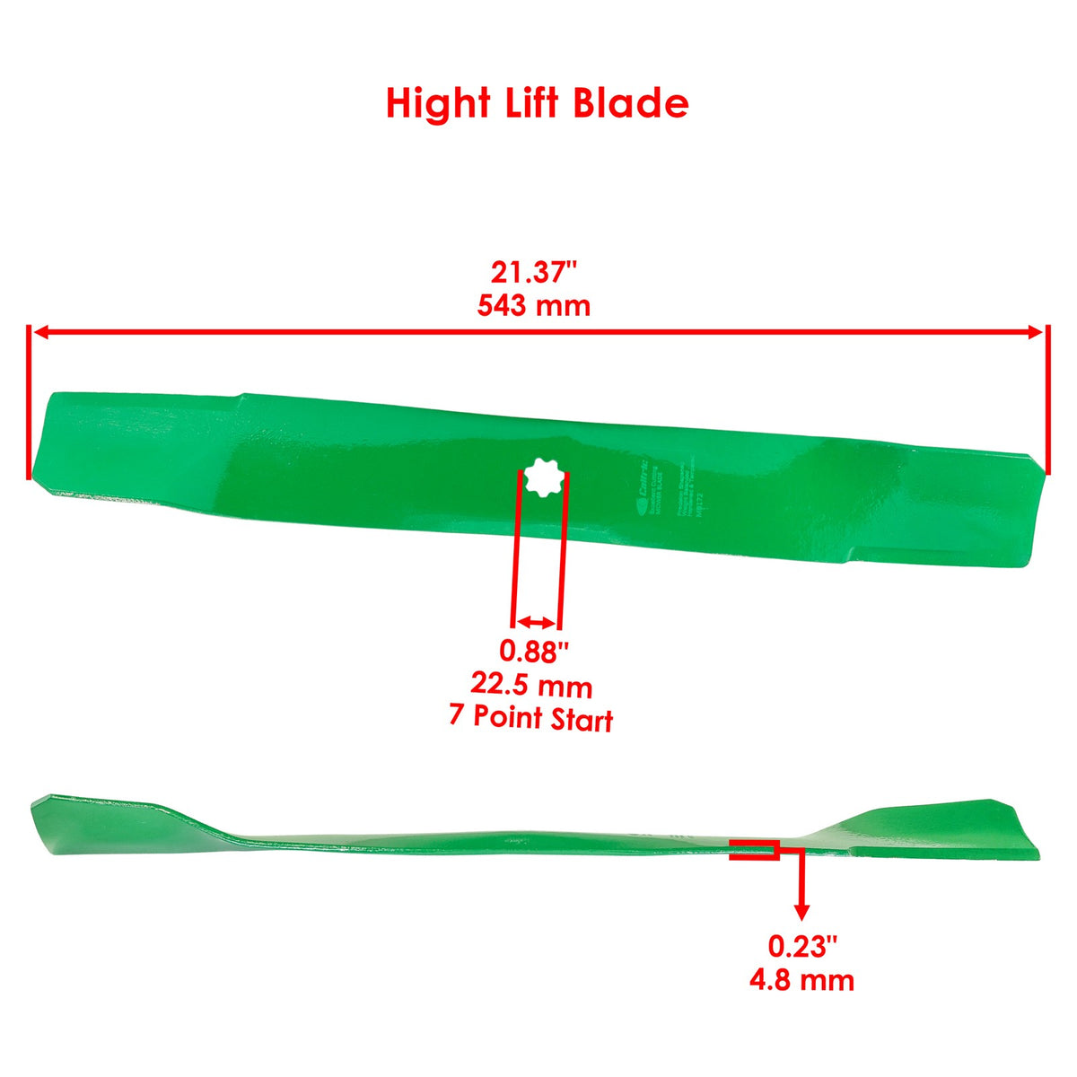 42-Inch Deck Blade Replacement for John Deere LA120 LA125 LA135 LT160 (2010–2018)