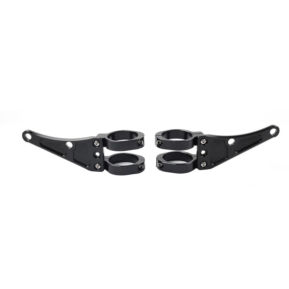 45MM Motorcycle Headlight Bracket Mount Clamp Fork Tube Holder For Harley