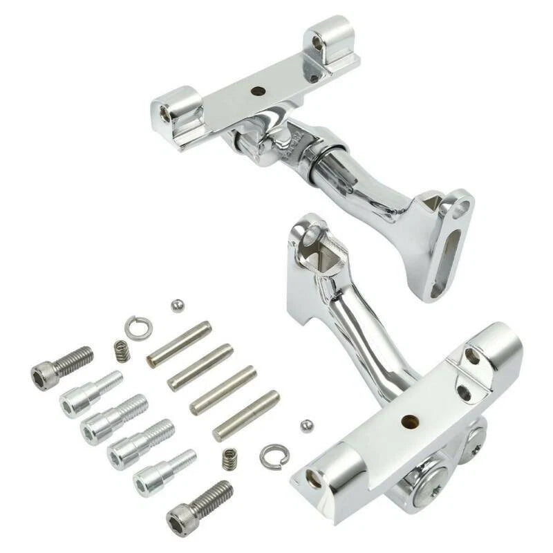 Chrome Rear Passenger Floorboard Kit for Harley Touring (1993–2025)