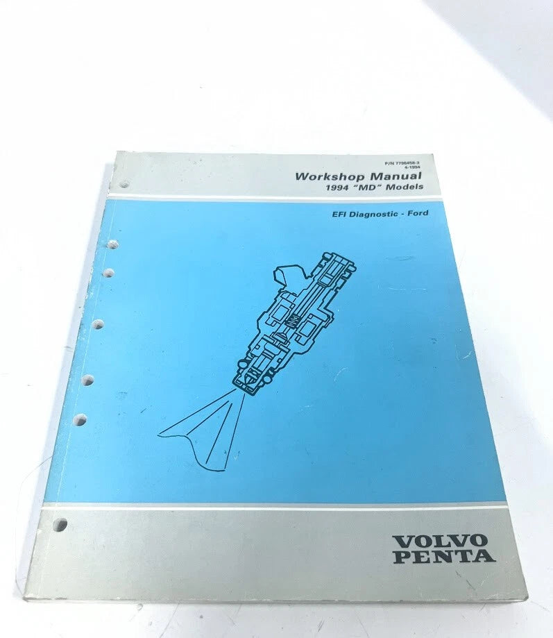 Workshop Manual for Volvo Penta MD Models (1994) 7796458-3 EFI Diagnostic