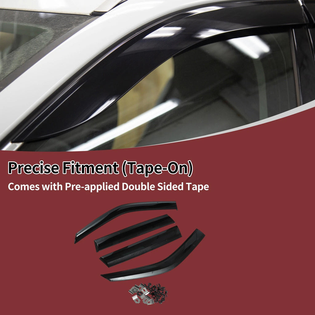 Window Deflectors Side Vent Visors 1 Set for Subaru Forester (2009–2013)