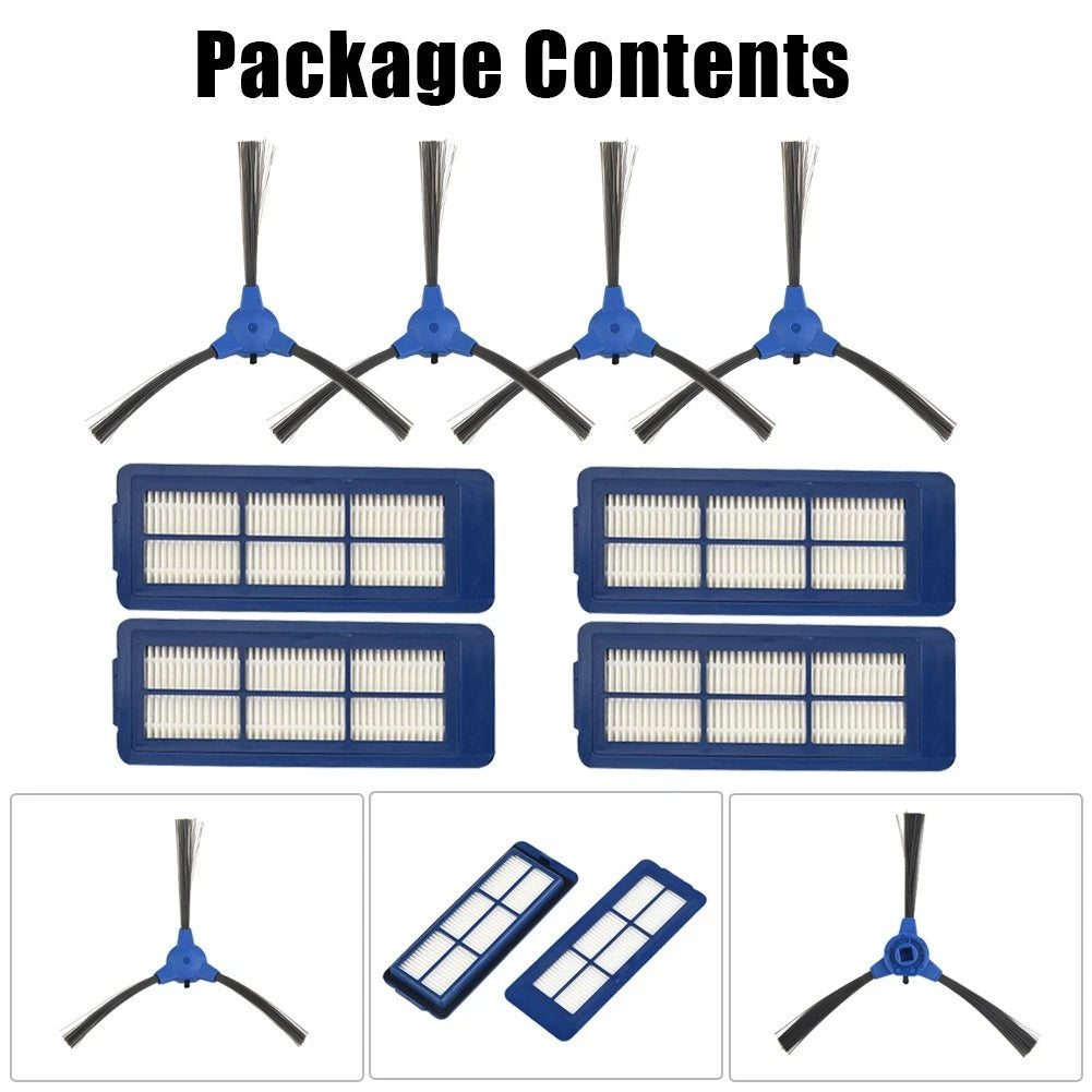 8PC Set Side Brush & Filter for Robovac G10 Hybrid