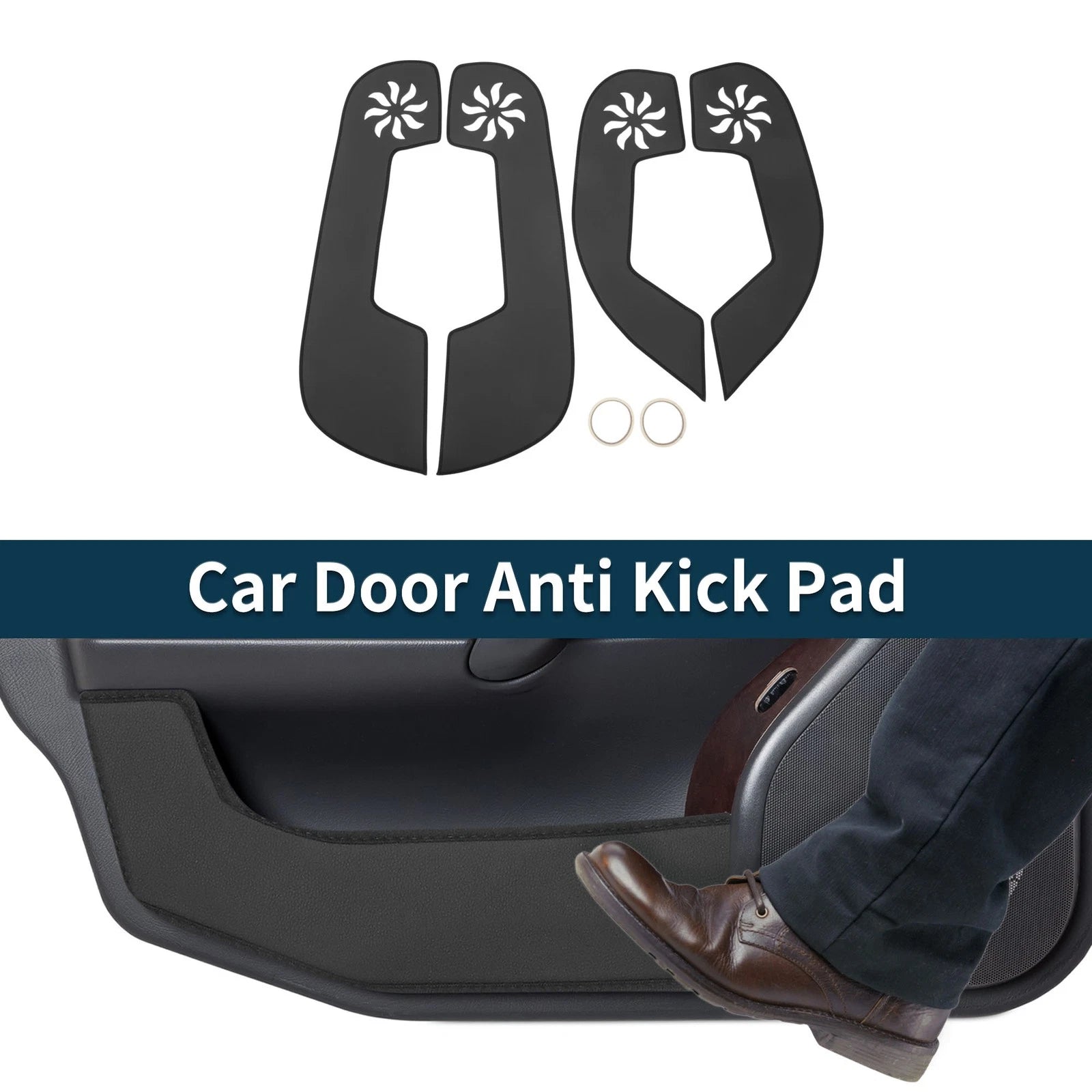 Door Anti Kick Pad Protector for Subaru Outback 2010–2014 1 Set Black