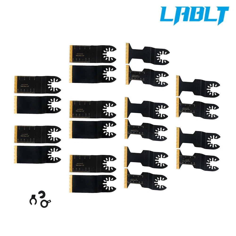 20PCS Oscillating Saw Blades Kit for Multitool Cutting (Metal, Wood)