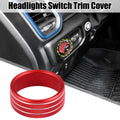 Headlights Switch Button Knob Ring Trim Cover for Dodge Ram (2018–2021)