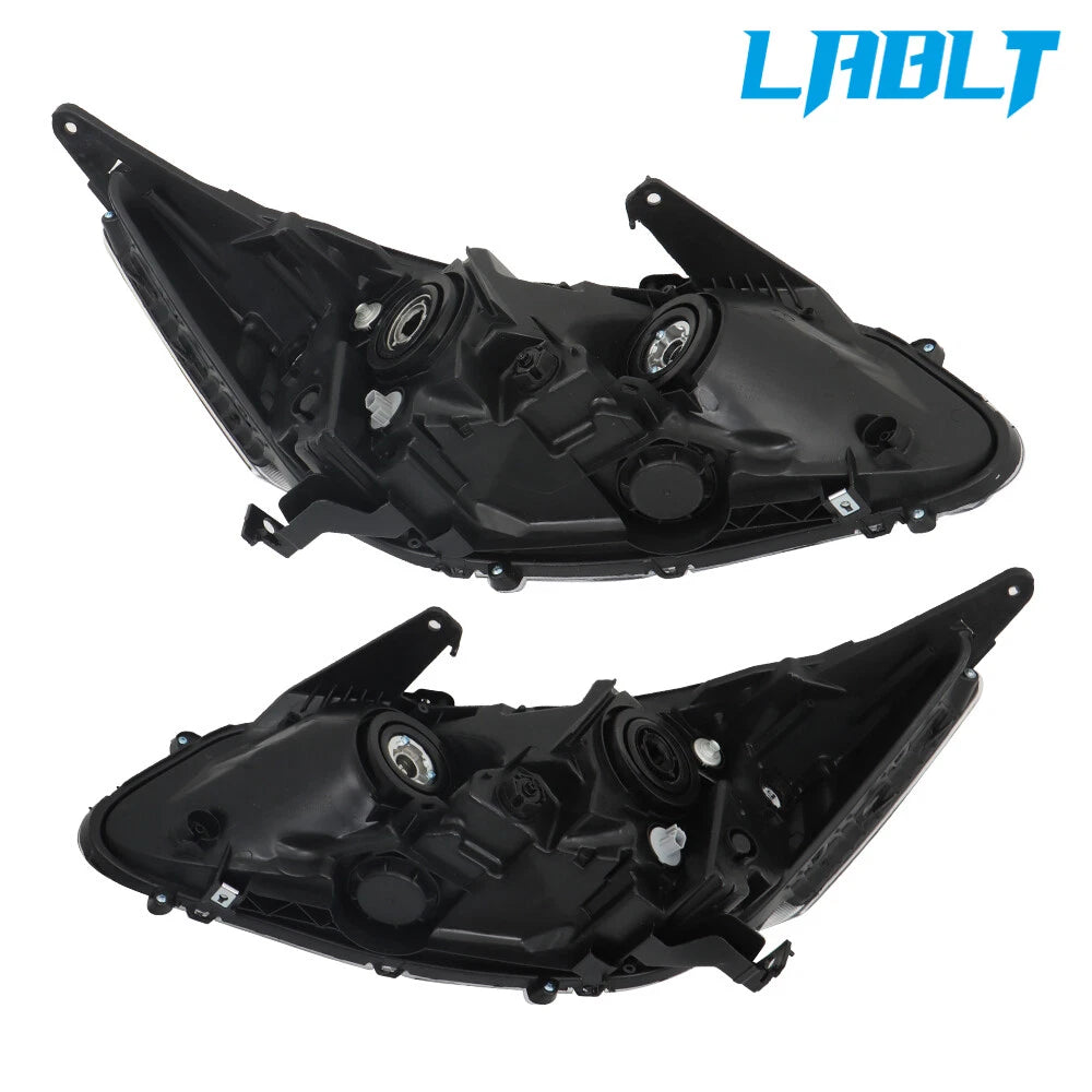 2X Black Halogen Headlight Assembly for Honda Accord Sedan (2016–2017)