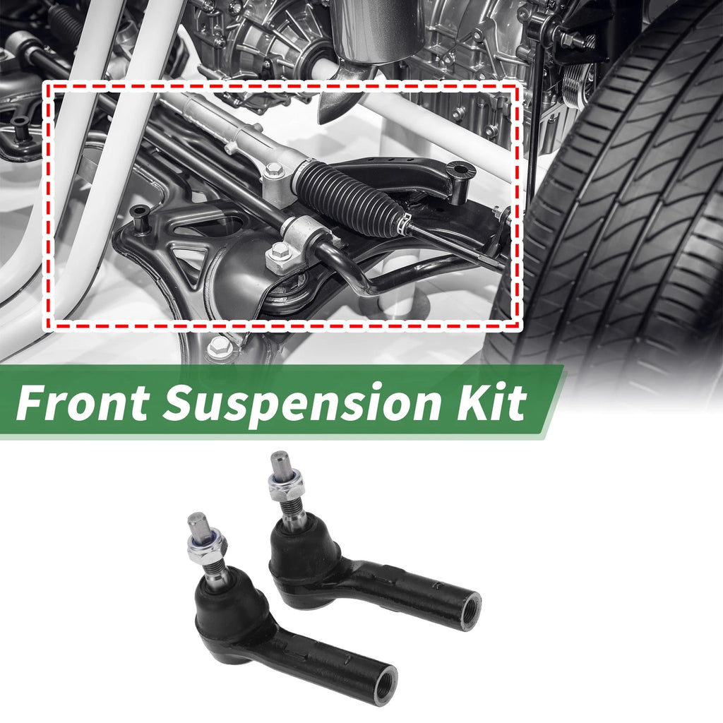 6 Pc Front Outer Tie Rod End and Ball Joint Kit for Dodge Dakota (2000–2004)